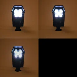 Solar Wand- und Bodenstrahler kalt weiß aus Kunststoff