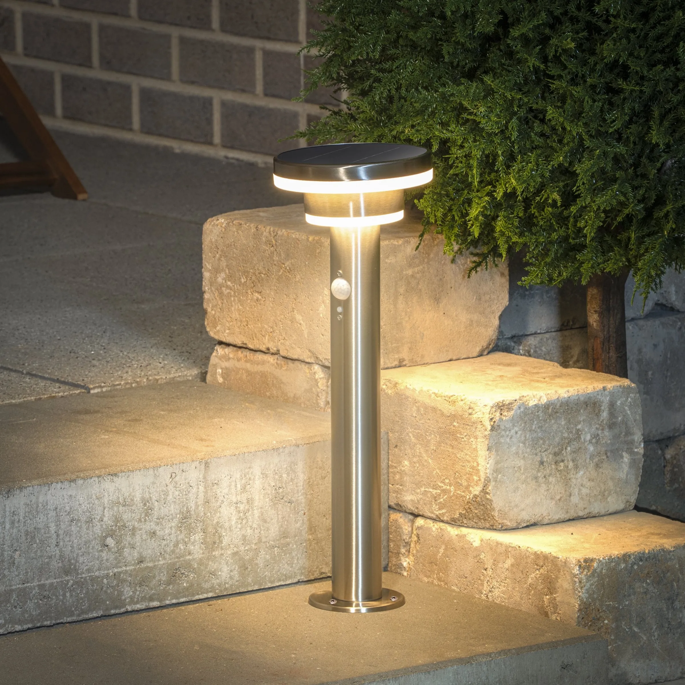 Solar Wegeleuchte Modena 45 cm mit Bewegungsmelder