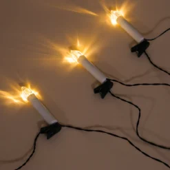 Solar Weihnachtsbaum Lichterkette mit 20 Kerzen