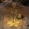 Solar Weihnachtsbaum mit Leuchtstern, Höhe 80 cm