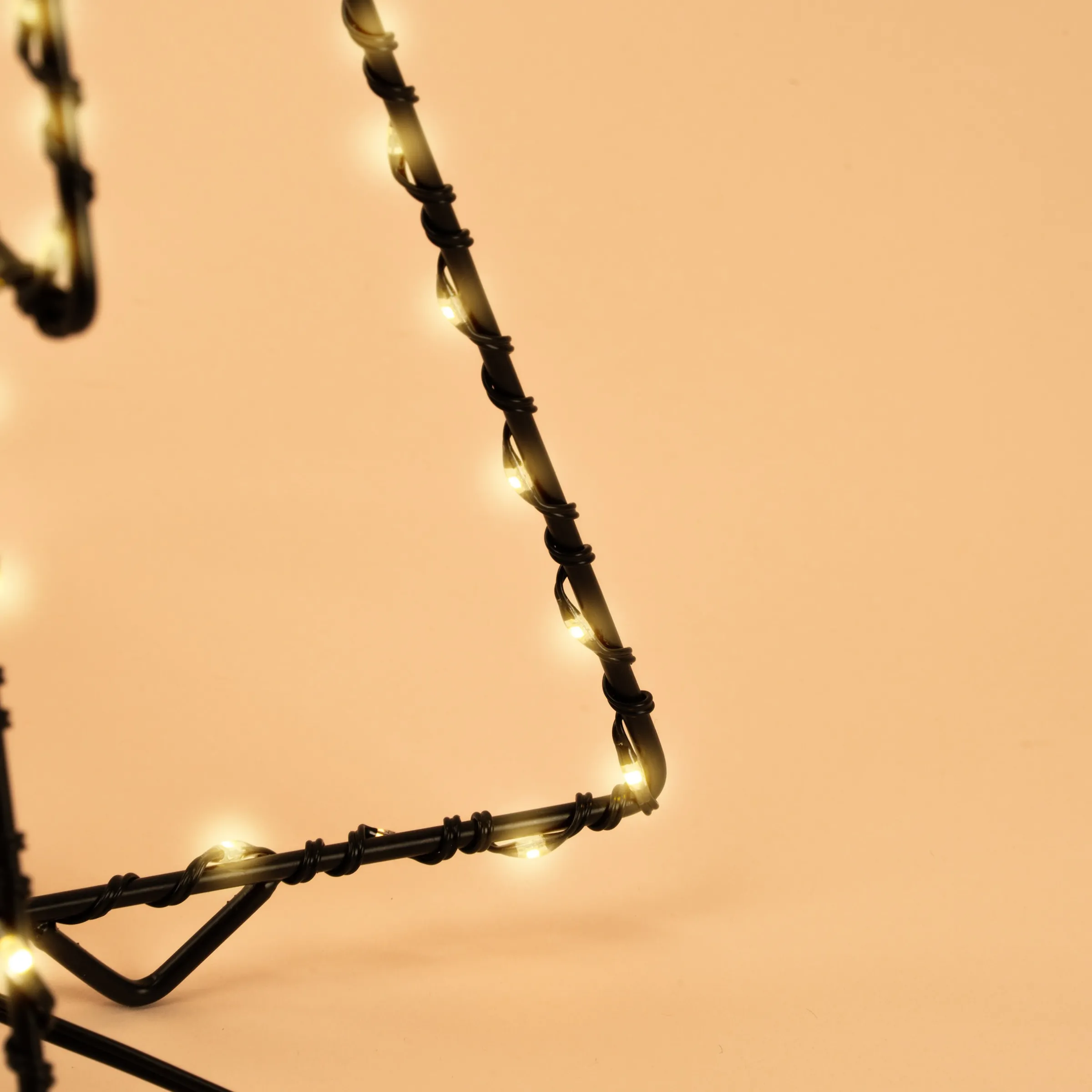 Solar Weihnachtsbaum mit Leuchtstern, Höhe 80 cm