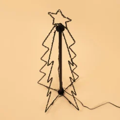 Solar Weihnachtsbaum mit Leuchtstern, Höhe 80 cm