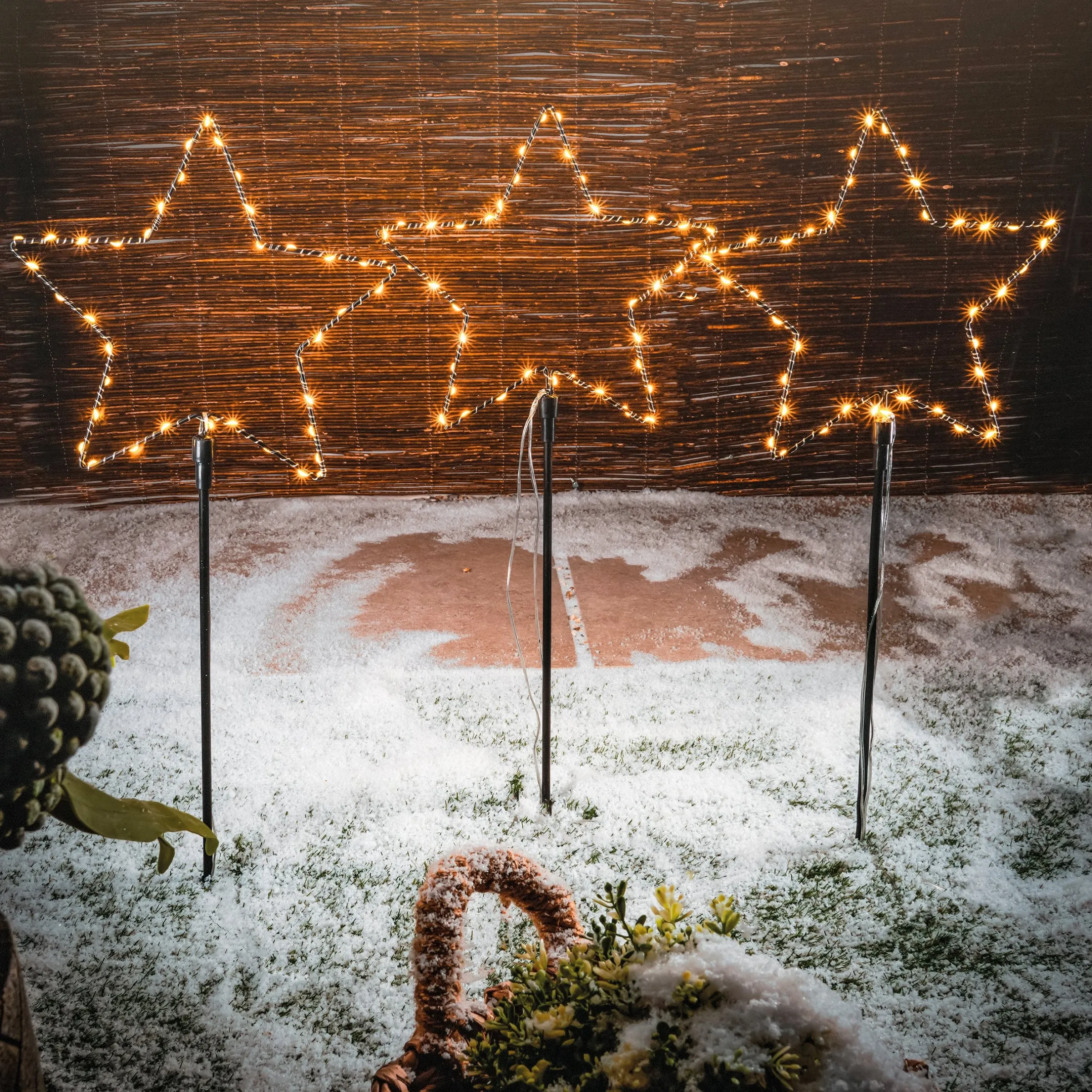 Solar Weihnachtsdeko Sternenzauber im 3er-Set