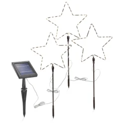 Solar Weihnachtsdeko Sternenzauber im 3er-Set