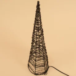 Solar Weihnachtspyramide Höhe 50 cm mit 200 warmweißen LEDs