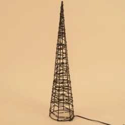 Solar Weihnachtspyramide Höhe 50 cm mit 200 warmweißen LEDs