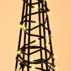 Solar Weihnachtspyramiden im 2er-Set, Höhen 50 & 60 cm