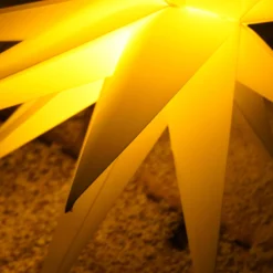 Solar Weihnachtsstern-Set für Außen, Ø 35 cm und 57 cm