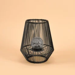 Solar Windlicht Ilona 30 cm in Rattanoptik