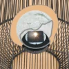 Solar Windlicht Ilona 50 cm in Rattanoptik