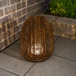 Solar Windlicht Isabella 40 cm im Boho-Stil