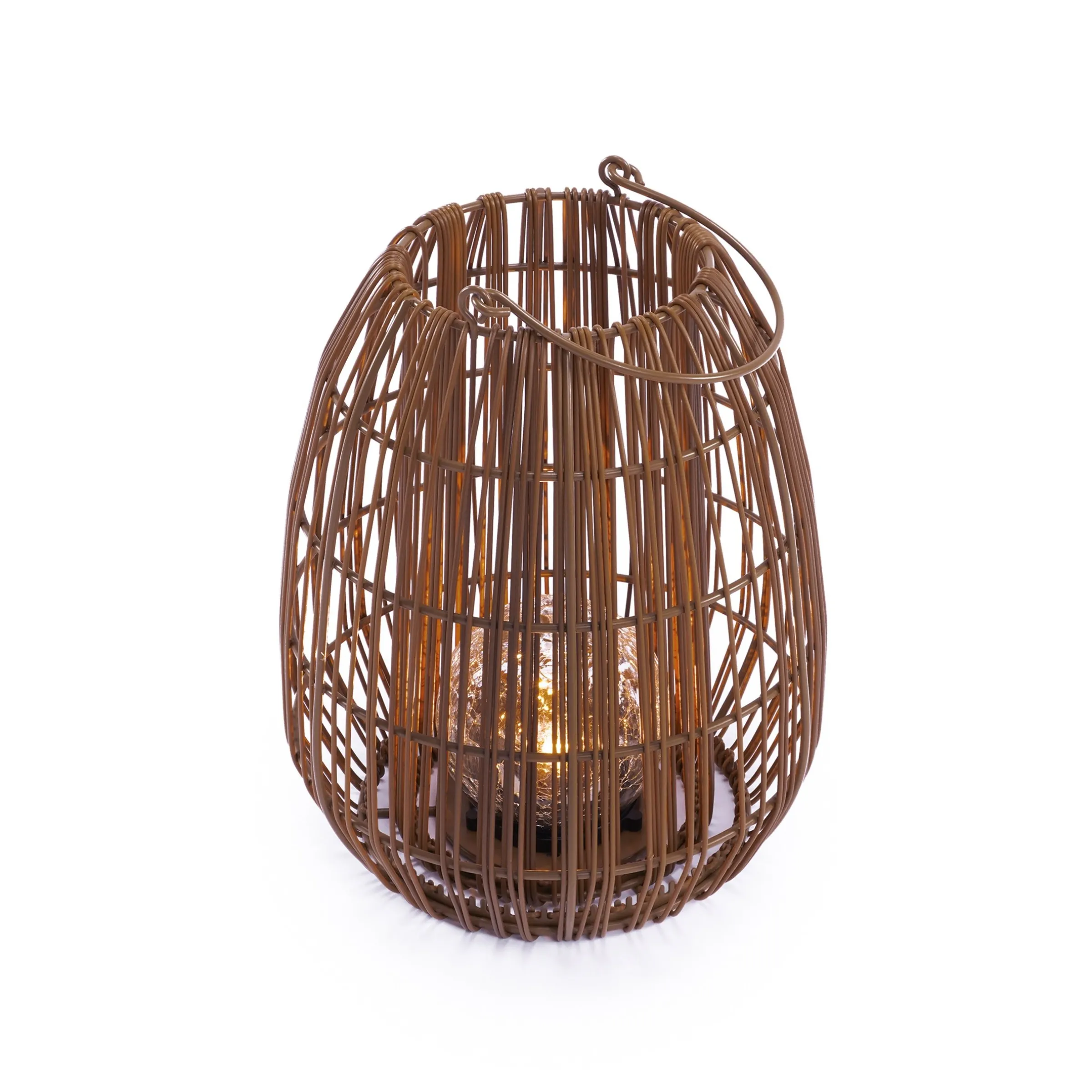 Solar Windlicht Isabella 28 cm im Boho-Stil