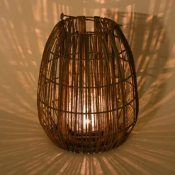 Solar Windlicht Isabella 28 cm im Boho-Stil