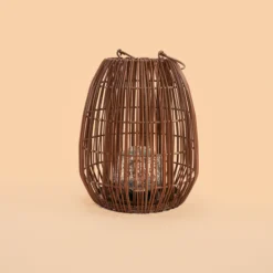 Solar Windlicht Isabella 28 cm im Boho-Stil