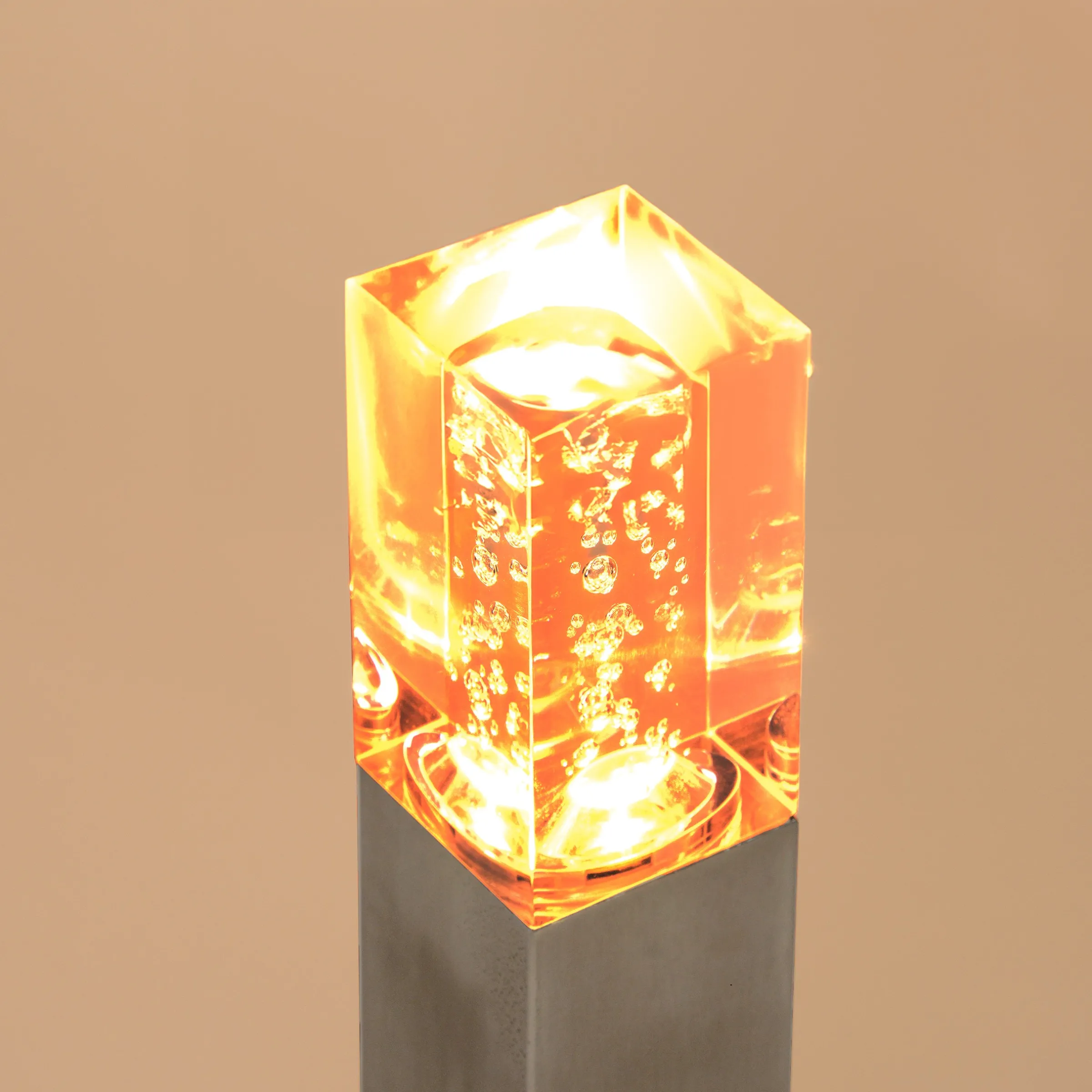 Standleuchte Bubble Tower 30 cm bernsteinfarben
