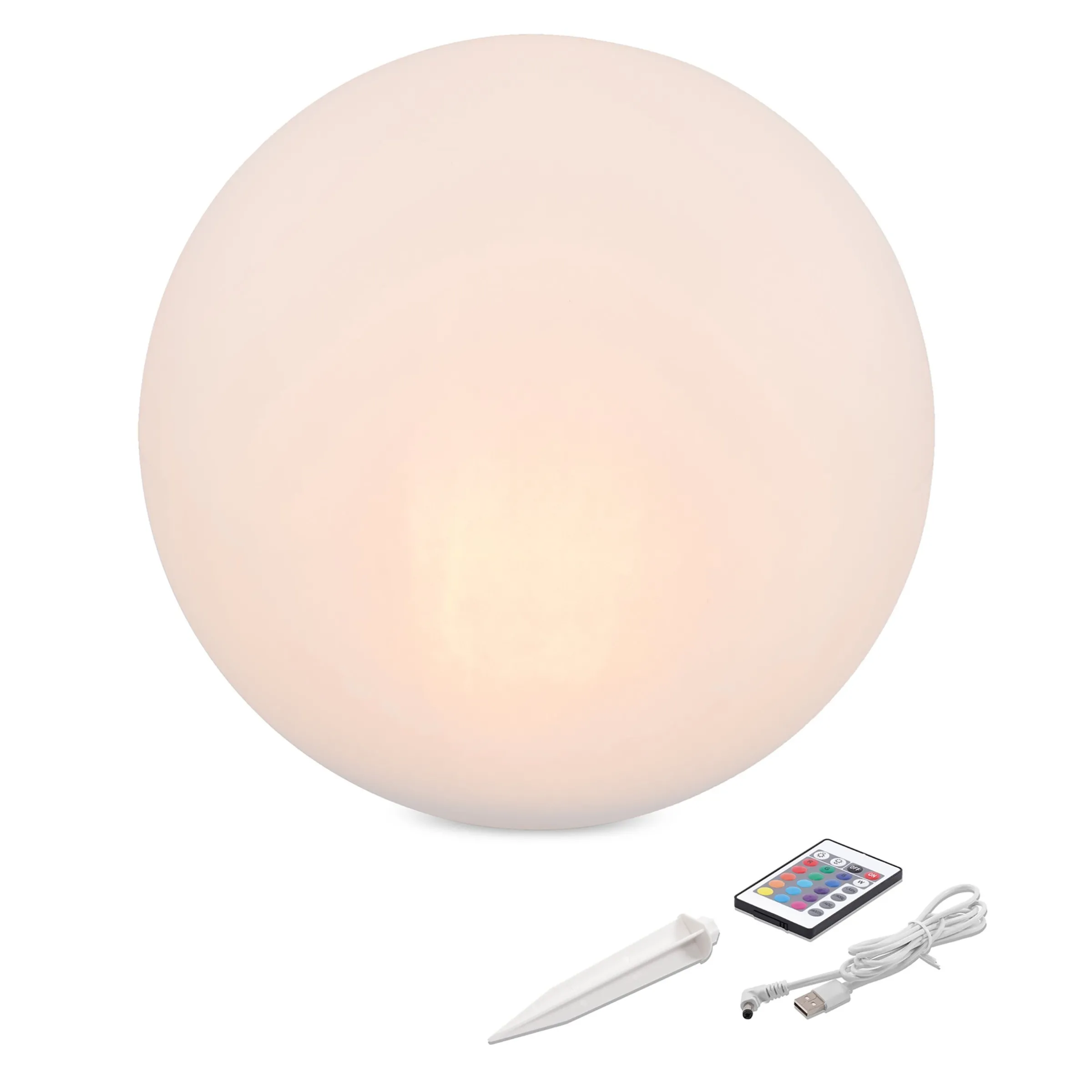 Stimmungsvolle Solarkugel Siena ⌀ 50 cm mit Fernbedienung