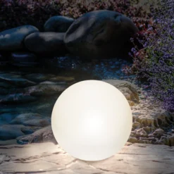 Stimmungsvolle Solarkugel Siena ⌀ 30 cm mit Fernbedienung