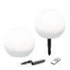 Stimmungsvolles Solarkugelset ⌀ 20 cm mit Fernbedienung