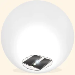 Stimmungsvolles Solarkugelset ⌀ 20 cm mit Fernbedienung
