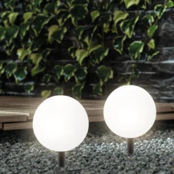 Stimmungsvolles Solarkugelset ⌀ 20 cm mit Fernbedienung
