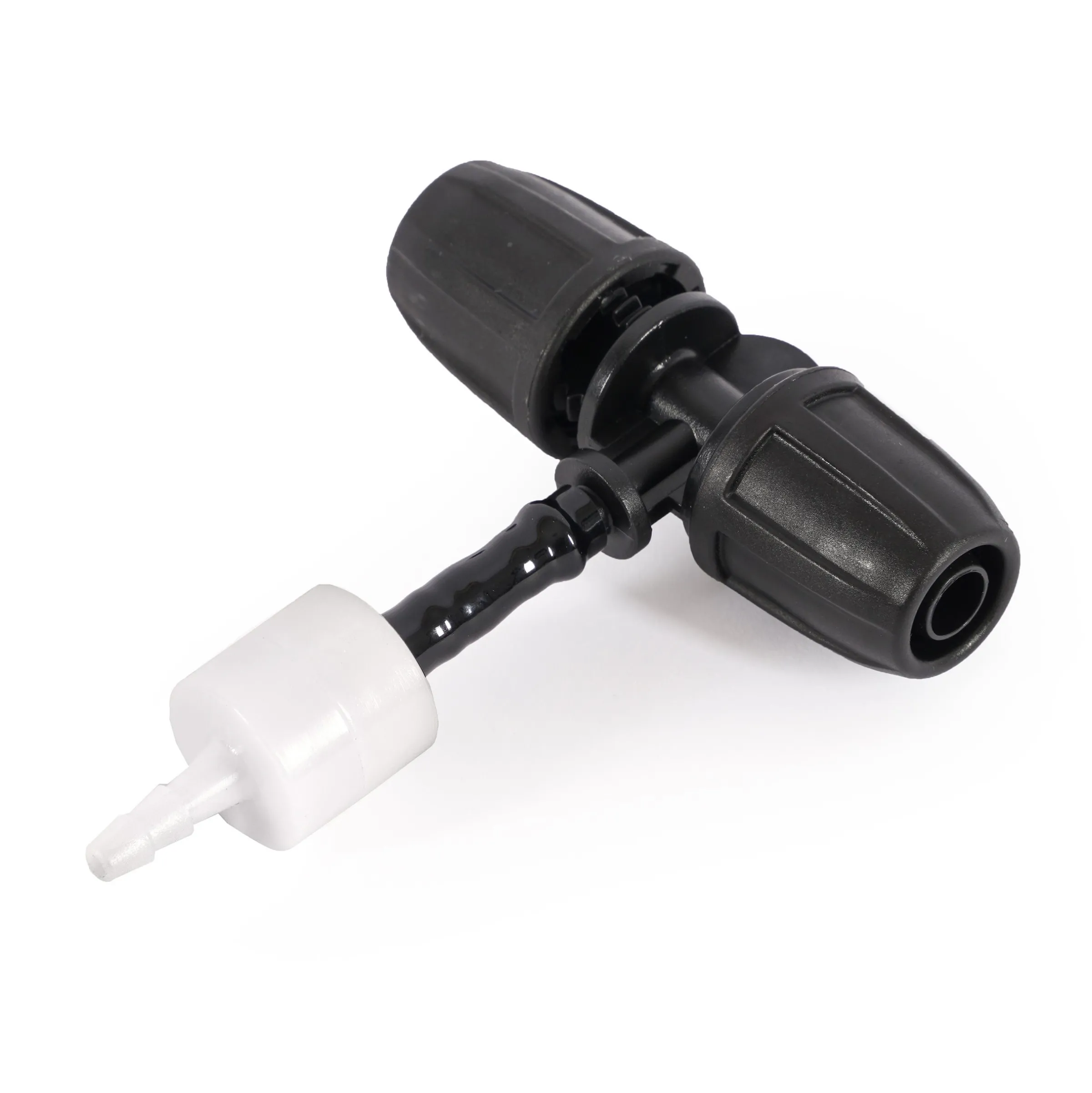 T-Stück 8-4-8 mm mit Rückschlagventil