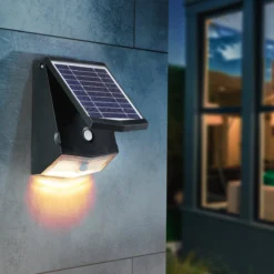 Universelle Solar Wandleuchte mit Bewegungsmelder