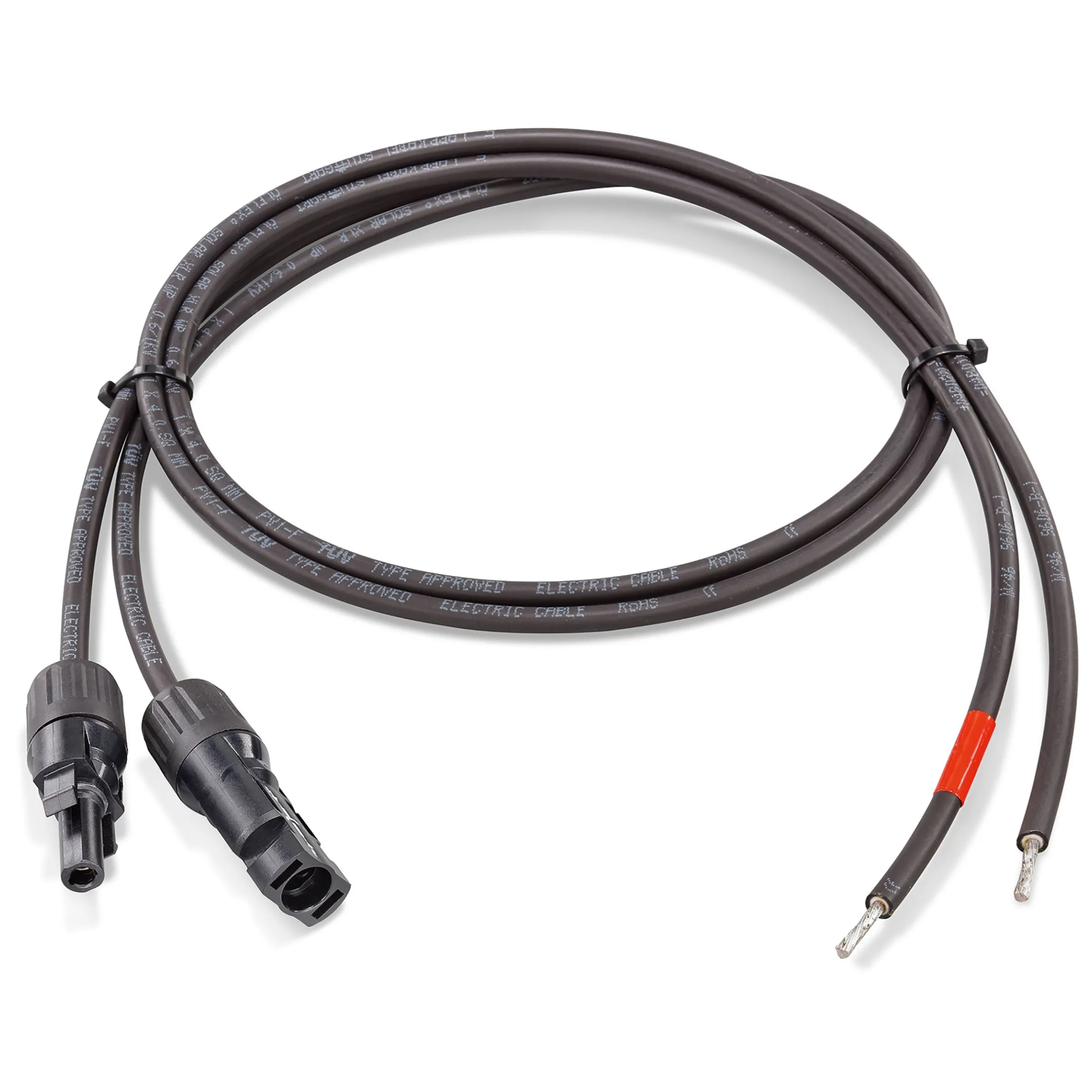 Verlängerung 2 x 1 m/ 4 mm²/ MC4 auf offene Enden