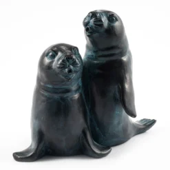 Wasserspeier-Figur Seehundpaar Paula und Paul
