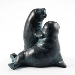 Wasserspeier-Figur Seehundpaar Paula und Paul