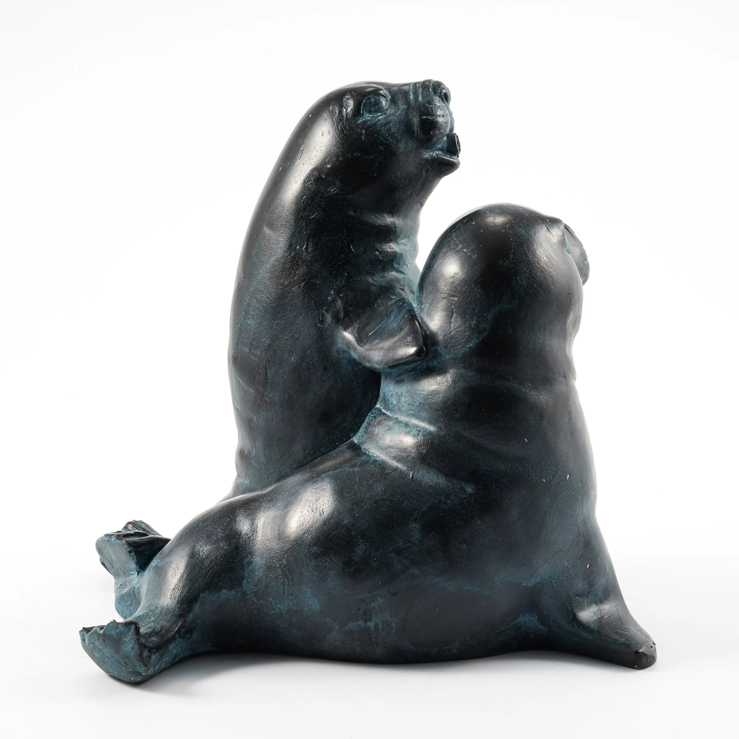 Wasserspeier-Figur Seehundpaar Paula und Paul
