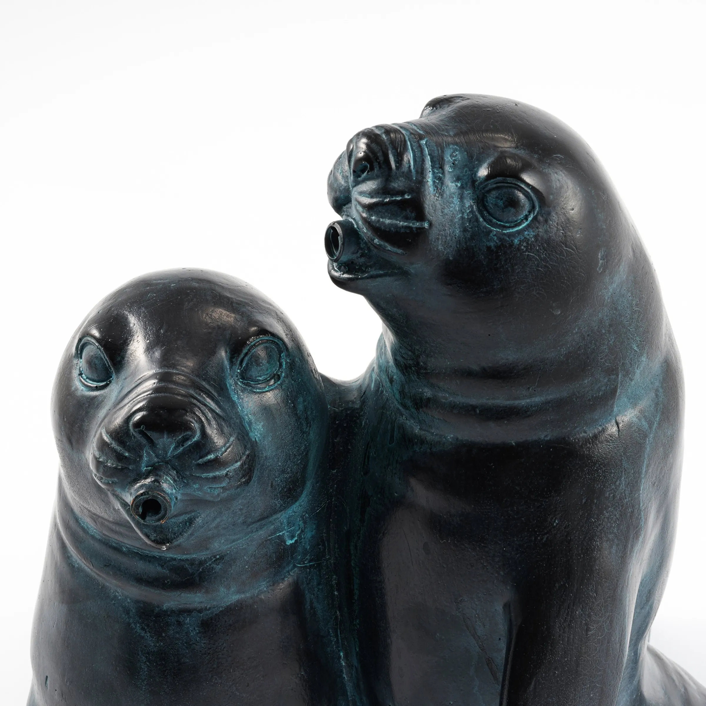 Wasserspeier-Figur Seehundpaar Paula und Paul
