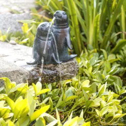 Wasserspeier-Figur Seehundpaar Paula und Paul