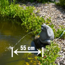 Wasserspeier-Figur sitzender Frosch