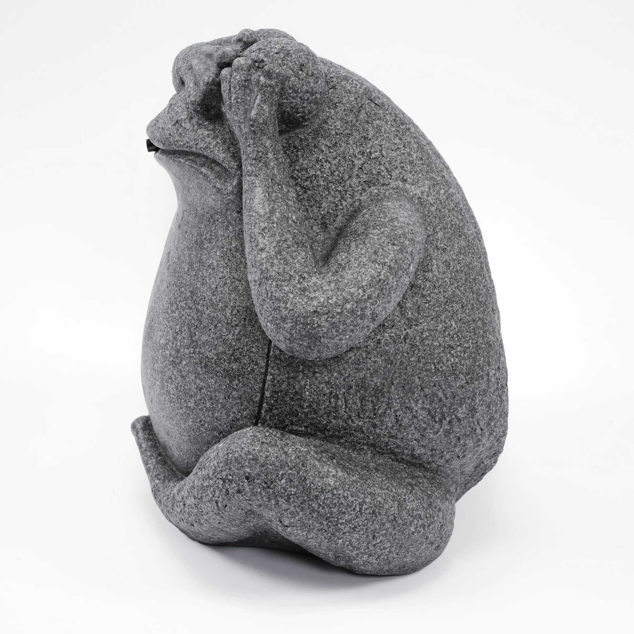 Wasserspeier-Figur sitzender Frosch