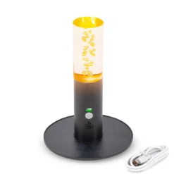 Zauberhafte Solar Tischleuchte Pineto mit Acrylglas-Oberteil, dimmbar